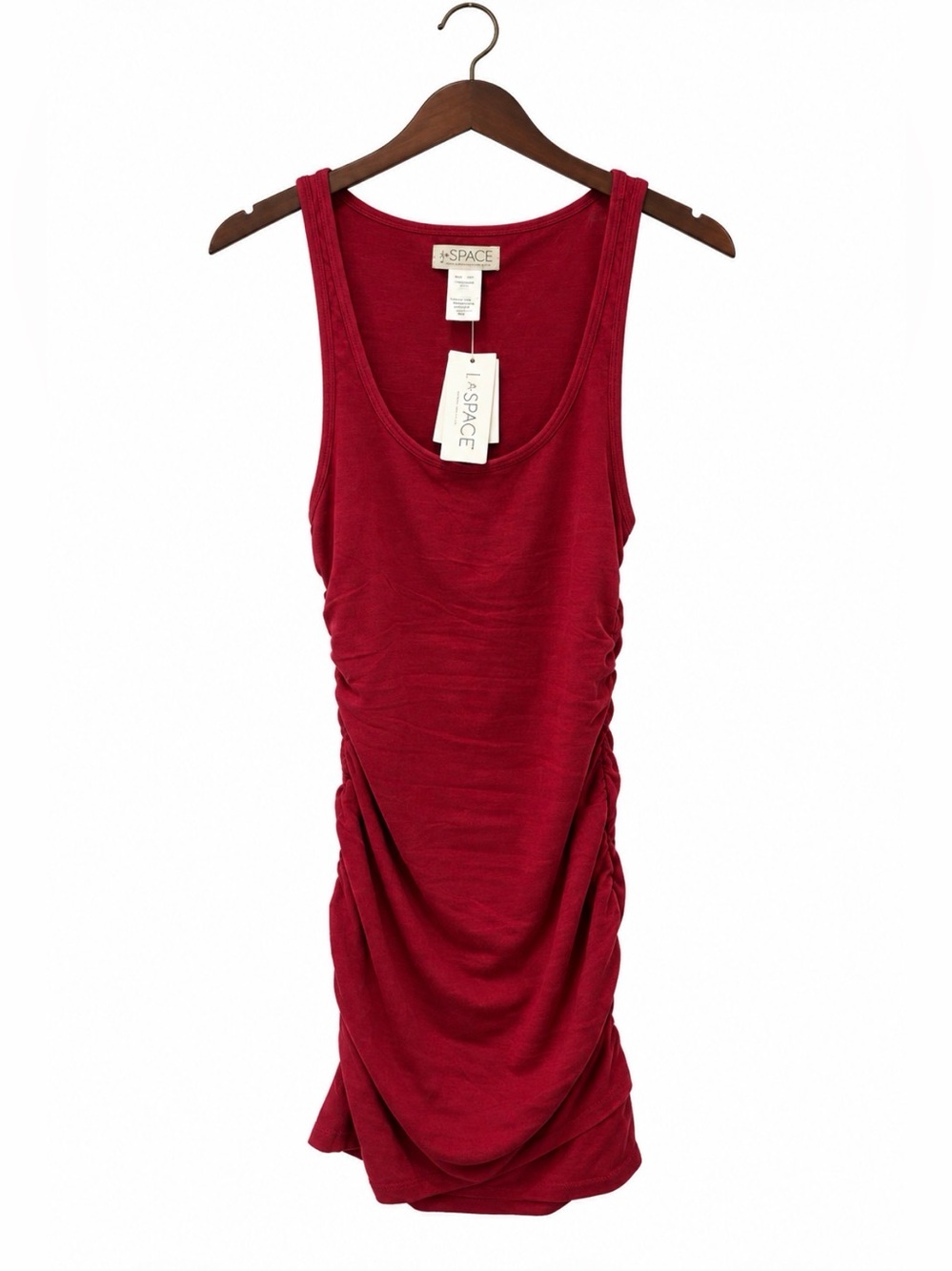 l*space Burgundy Ruched Body Con Dress Cali Style Dress